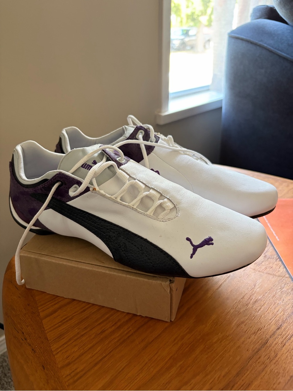 Puma Women’s White & Purple Sneakers